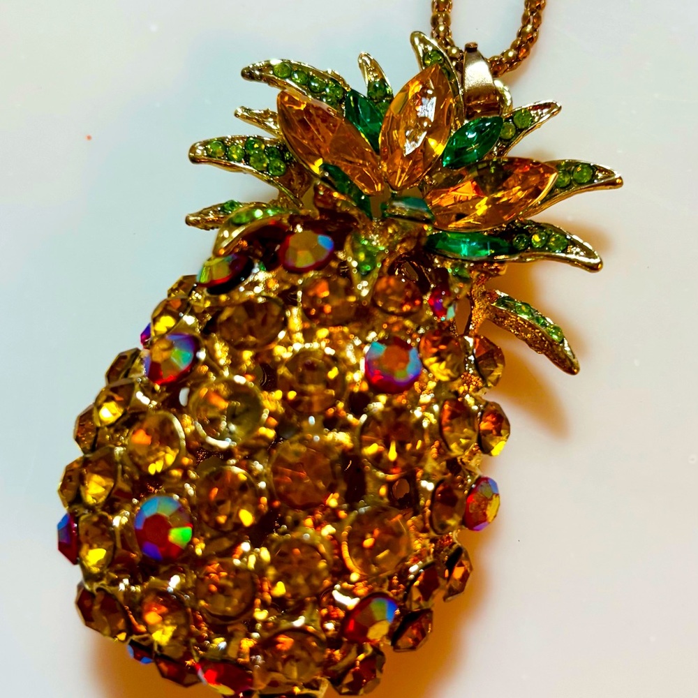 Betsy Johnson Pineapple necklace